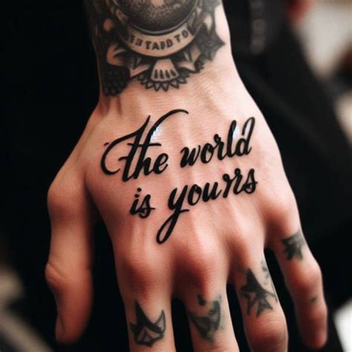 A Guide To "The World Is Yours" Hand Tattoo