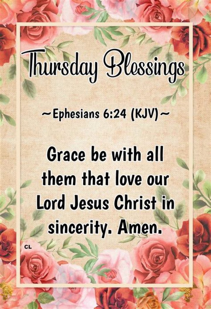 Bible Verse Thursday Blessings