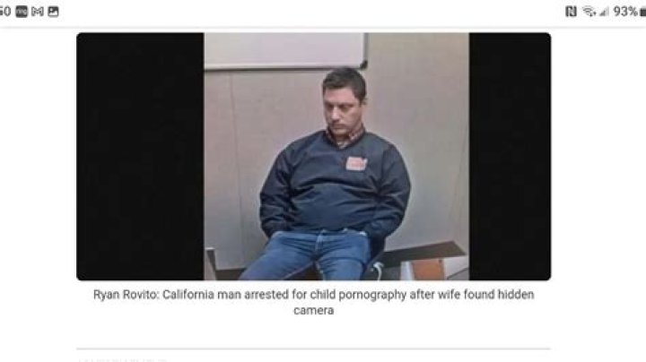 California man arrested for child pornography after wife found hidden camera |