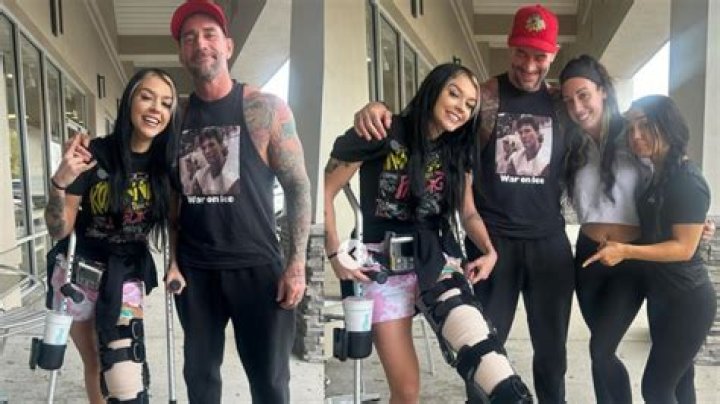 CM Punk Links Up with Cora Jade After ACL Surgery