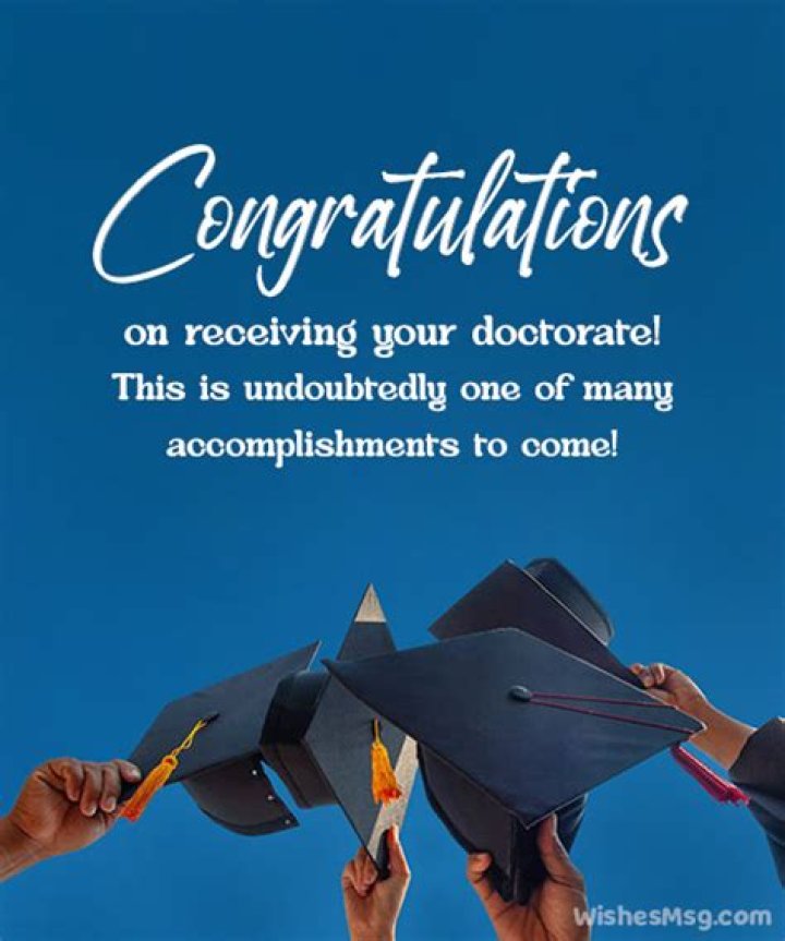 Congratulations On Your Doctorate Degree Images