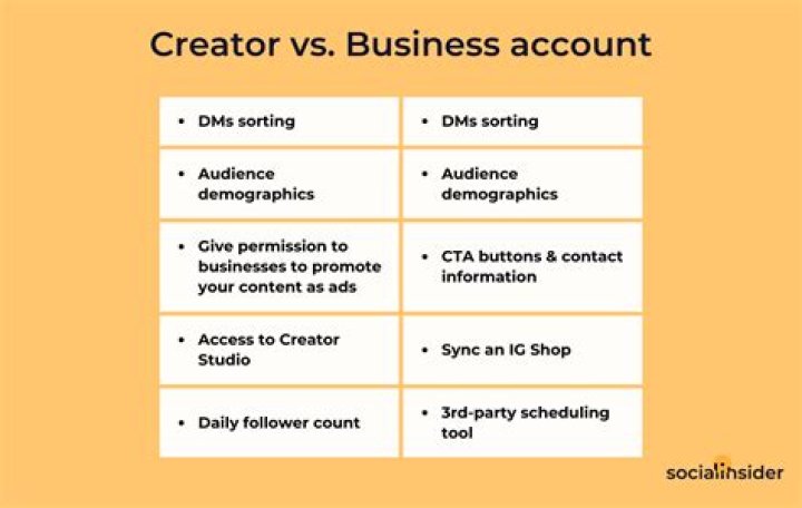 Creator Vs. Business Accounts Unveiled
