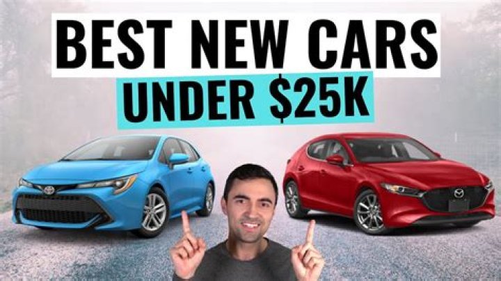 Discover The Ultimate Guide To The Best Cars Under $25k