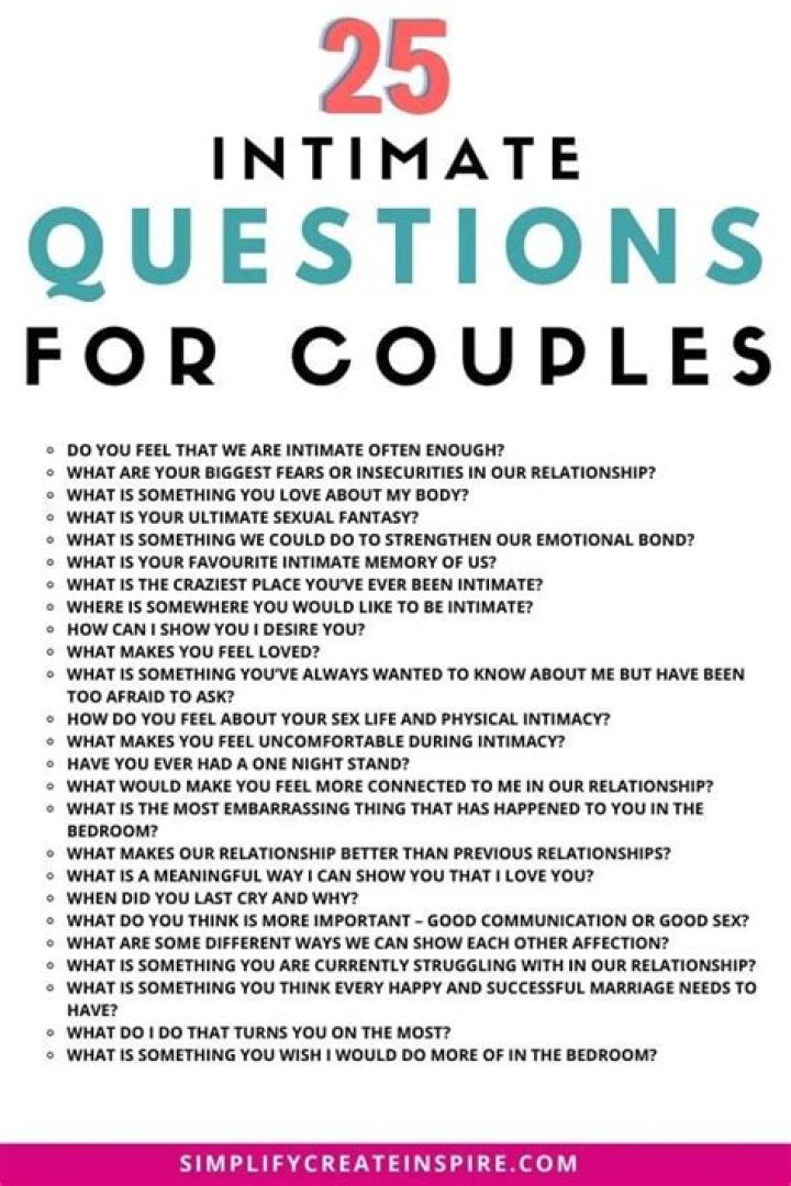 Enhancing Relationships Through Intimate Conversations