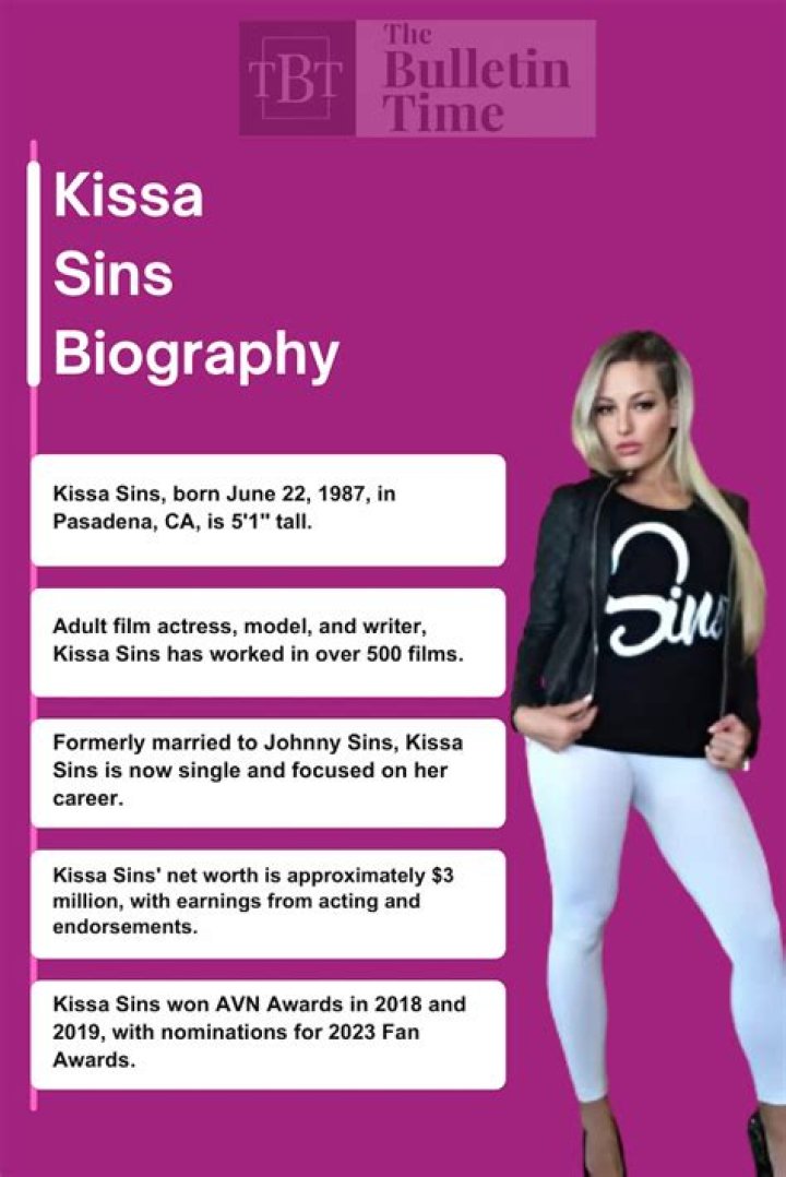 Highlights To Know About Kissa Sins Biography
