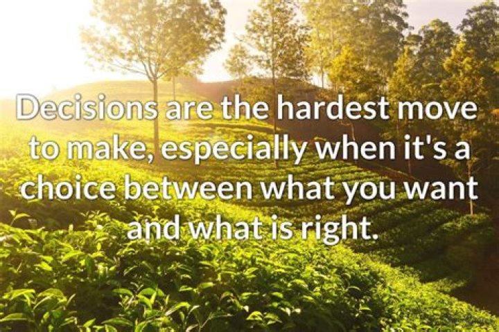 It Was a "Difficult Decision"