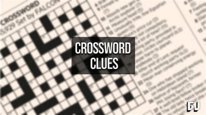 Make suitable Crossword Clue and Answer |
