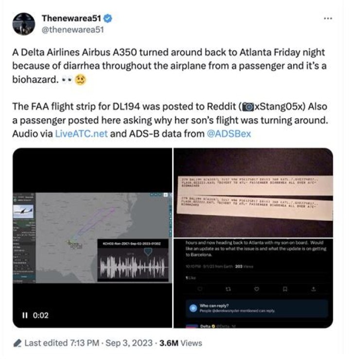 Zach Elliott Delta Flight Diarrhea Picture And Video Gone Viral |